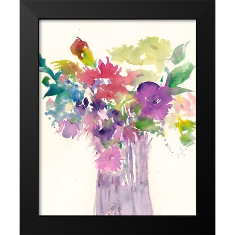 Color Combinations II Black Modern Wood Framed Art Print by Dixon, Samuel
