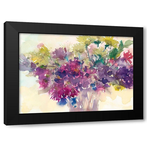 Color Combinations III Black Modern Wood Framed Art Print with Double Matting by Dixon, Samuel