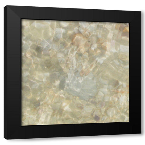 Shell Squares III Black Modern Wood Framed Art Print by Ilosky, Pam