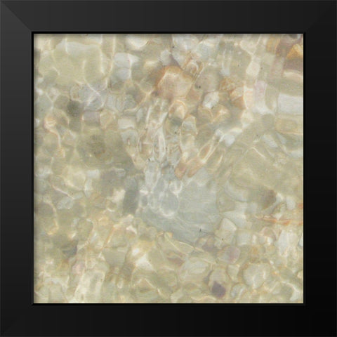 Shell Squares III Black Modern Wood Framed Art Print by Ilosky, Pam