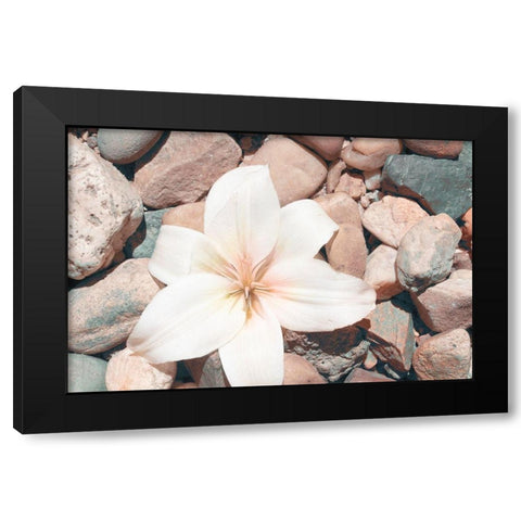 Pebble Beach I Black Modern Wood Framed Art Print with Double Matting by Johnson, Jason