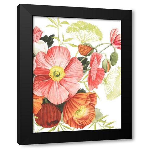 Blossom Solstice I Black Modern Wood Framed Art Print with Double Matting by Popp, Grace