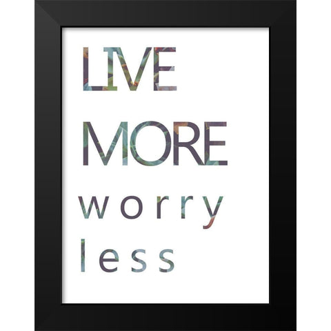 Positive Mantra II Black Modern Wood Framed Art Print by Goldberger, Jennifer