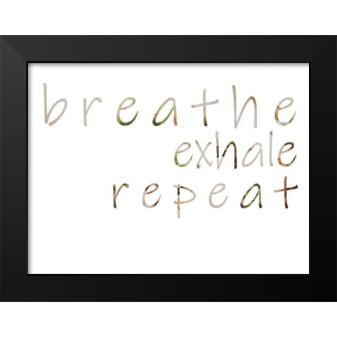 Positive Mantra III Black Modern Wood Framed Art Print by Goldberger, Jennifer