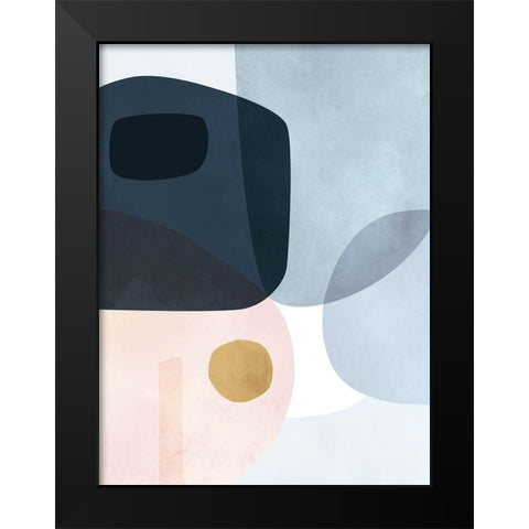Gold Monde I Black Modern Wood Framed Art Print by Borges, Victoria