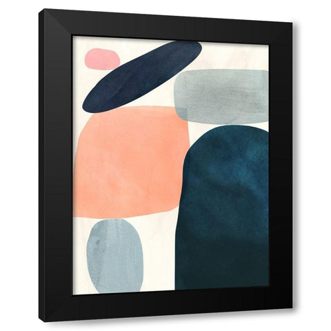 Gem Totem I Black Modern Wood Framed Art Print with Double Matting by Borges, Victoria