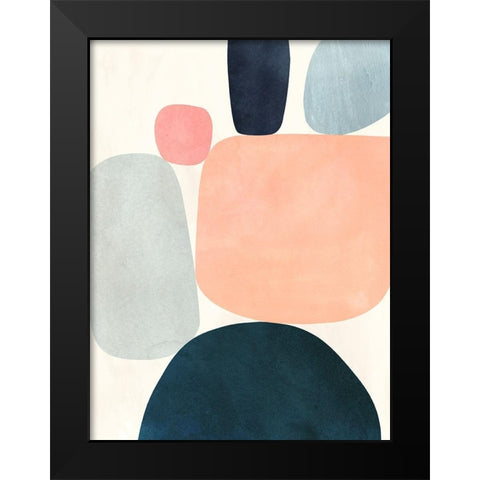 Gem Totem II Black Modern Wood Framed Art Print by Borges, Victoria