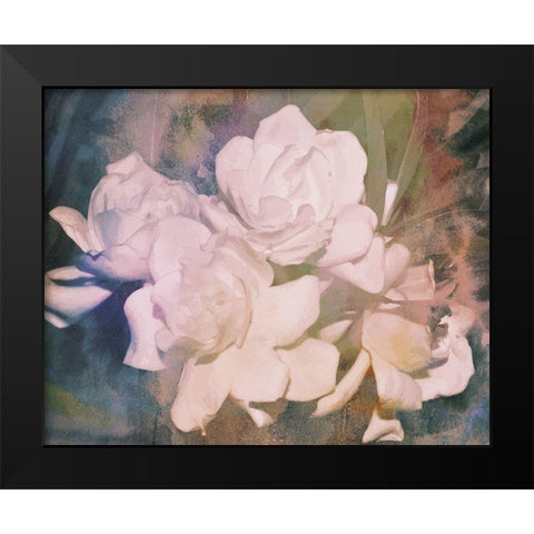 Blush Gardenia Beauty I Black Modern Wood Framed Art Print by Chandler, Sharon