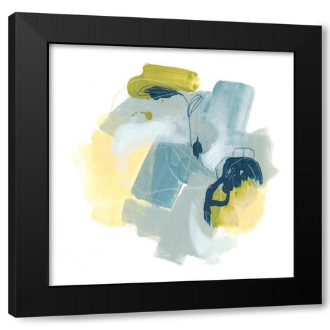 Water Motion IV Black Modern Wood Framed Art Print with Double Matting by Vess, June Erica