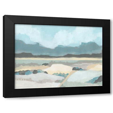 Mountain Valley Vista II Black Modern Wood Framed Art Print with Double Matting by Vess, June Erica