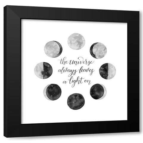 Ode to the Moon I Black Modern Wood Framed Art Print with Double Matting by Popp, Grace