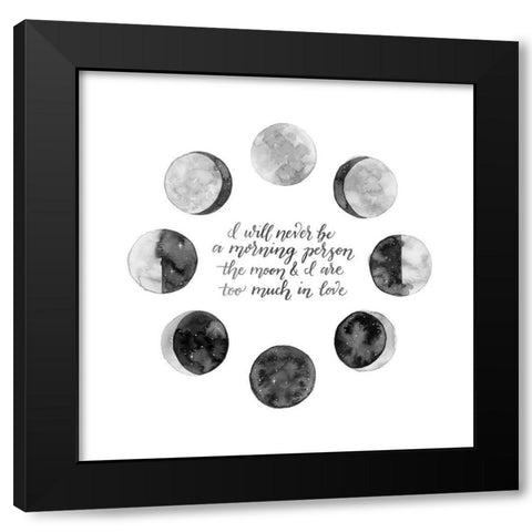 Ode to the Moon II Black Modern Wood Framed Art Print by Popp, Grace