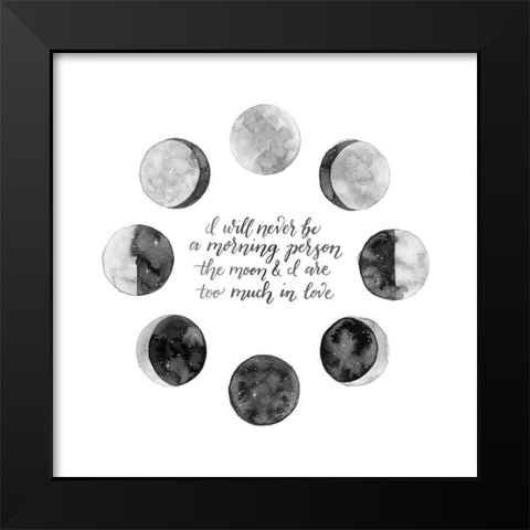 Ode to the Moon II Black Modern Wood Framed Art Print by Popp, Grace
