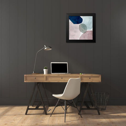 Stacked Around II Black Modern Wood Framed Art Print by Popp, Grace