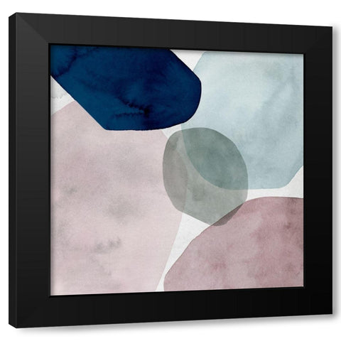 Stacked Around II Black Modern Wood Framed Art Print by Popp, Grace