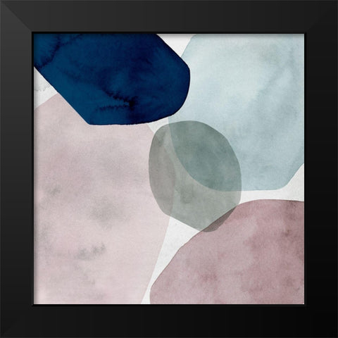 Stacked Around II Black Modern Wood Framed Art Print by Popp, Grace