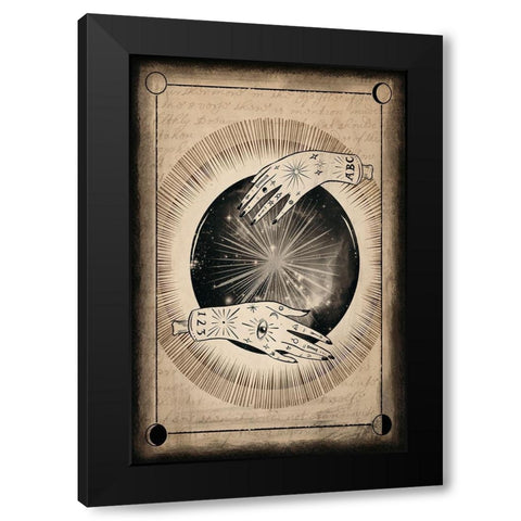 Fortune Tarot I Black Modern Wood Framed Art Print with Double Matting by Borges, Victoria