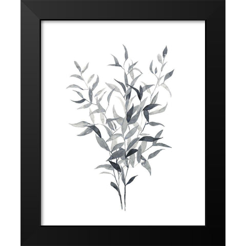 Paynes Grey Botanicals I Black Modern Wood Framed Art Print by Scarvey, Emma