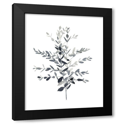 Paynes Grey Botanicals II Black Modern Wood Framed Art Print by Scarvey, Emma