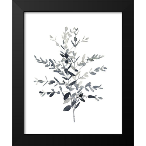 Paynes Grey Botanicals II Black Modern Wood Framed Art Print by Scarvey, Emma