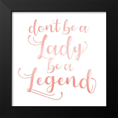 Womanly Advice I Black Modern Wood Framed Art Print by Popp, Grace