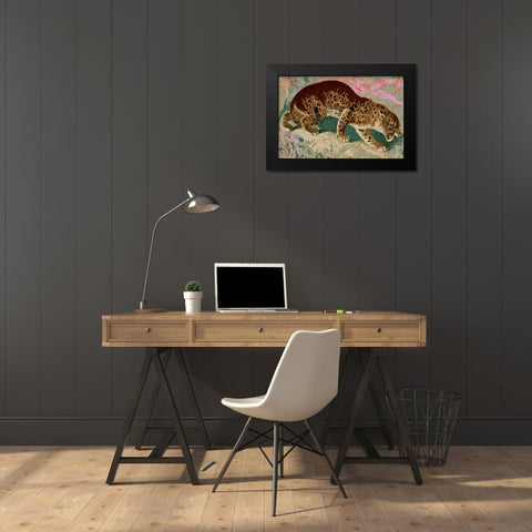 Concrete Jungle Cat I Black Modern Wood Framed Art Print by Fagalde, Jarman
