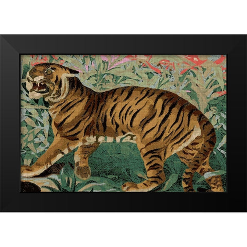 Concrete Jungle Cat II Black Modern Wood Framed Art Print by Fagalde, Jarman
