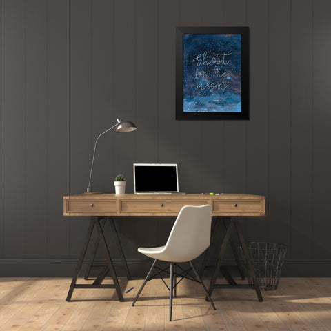 Night Magic II Black Modern Wood Framed Art Print by Ludwig, Alicia