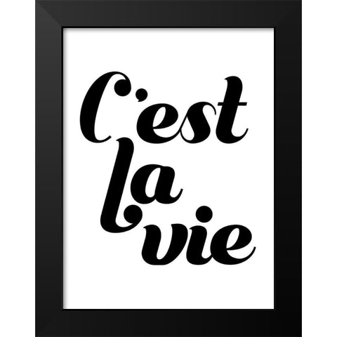 La Vie IV Black Modern Wood Framed Art Print by Popp, Grace