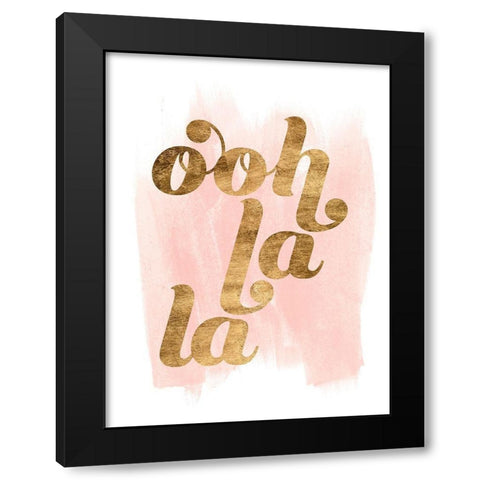 La Vie in Pink I Black Modern Wood Framed Art Print by Popp, Grace