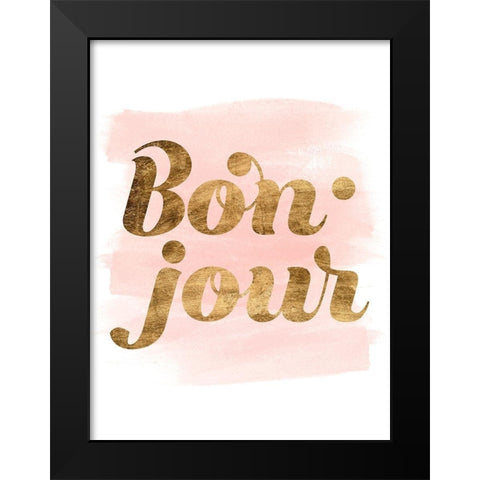 La Vie in Pink II Black Modern Wood Framed Art Print by Popp, Grace