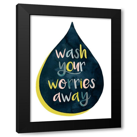 Fresh Lav I Black Modern Wood Framed Art Print with Double Matting by Popp, Grace