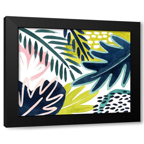Tropical Salve II Black Modern Wood Framed Art Print with Double Matting by Popp, Grace
