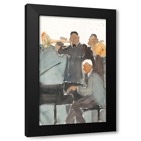 All Together Now I Black Modern Wood Framed Art Print with Double Matting by Dixon, Samuel