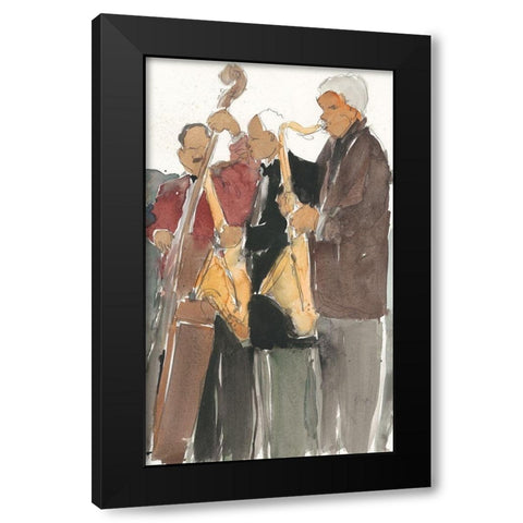 All Together Now II Black Modern Wood Framed Art Print with Double Matting by Dixon, Samuel