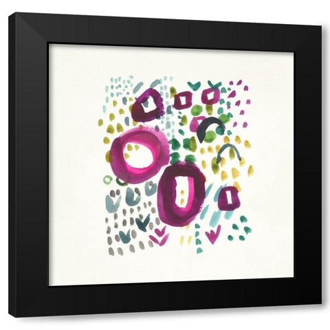 Morello II Black Modern Wood Framed Art Print with Double Matting by Zarris, Chariklia