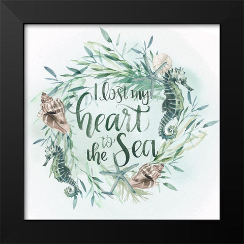 Drawn to the Sea IV Black Modern Wood Framed Art Print by Parker, Jennifer Paxton