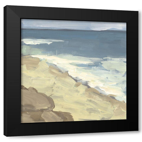 Oceanside I Black Modern Wood Framed Art Print with Double Matting by Wang, Melissa