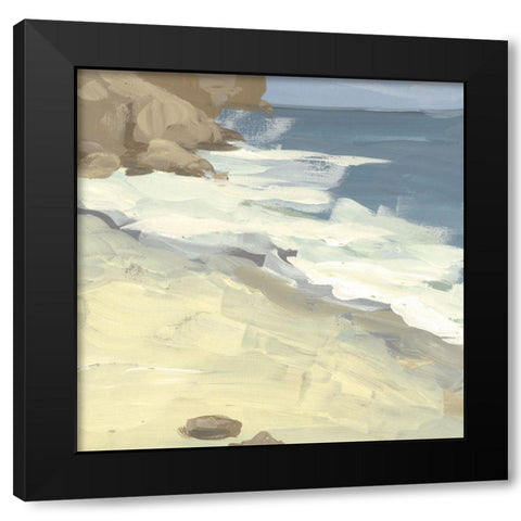 Oceanside II Black Modern Wood Framed Art Print with Double Matting by Wang, Melissa