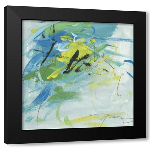 Summer Symphony I Black Modern Wood Framed Art Print by Wang, Melissa