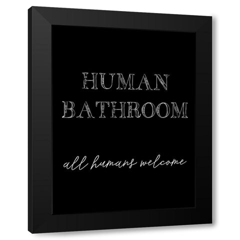 Human Bathroom IV Black Modern Wood Framed Art Print by Fagalde, Jarman