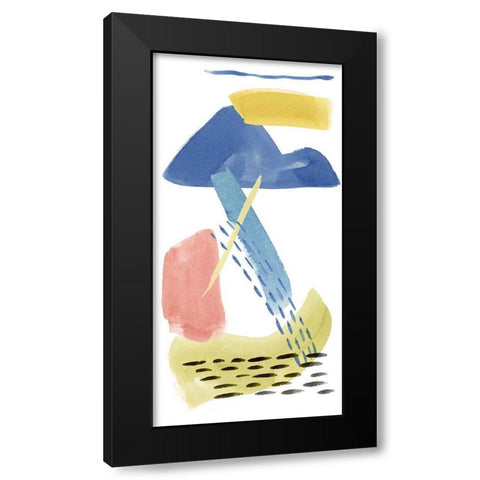 Above and Below II Black Modern Wood Framed Art Print with Double Matting by Wang, Melissa