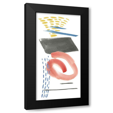 Above and Below III Black Modern Wood Framed Art Print with Double Matting by Wang, Melissa