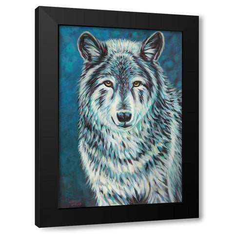 Spirit Animal II Black Modern Wood Framed Art Print by Vitaletti, Carolee