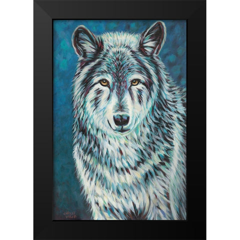 Spirit Animal II Black Modern Wood Framed Art Print by Vitaletti, Carolee