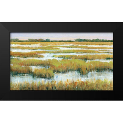 Serene Marshland II Black Modern Wood Framed Art Print by OToole, Tim