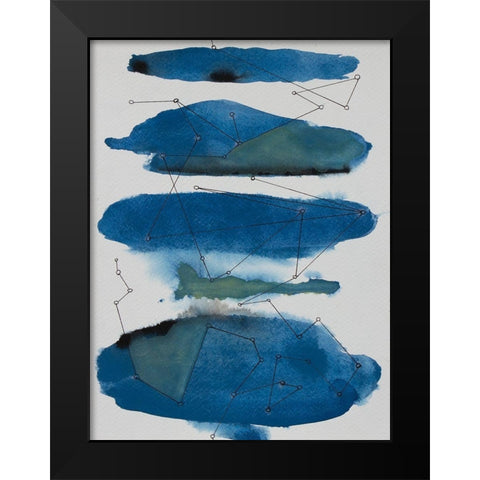 Storm Constellation II Black Modern Wood Framed Art Print by Delamater, Rob