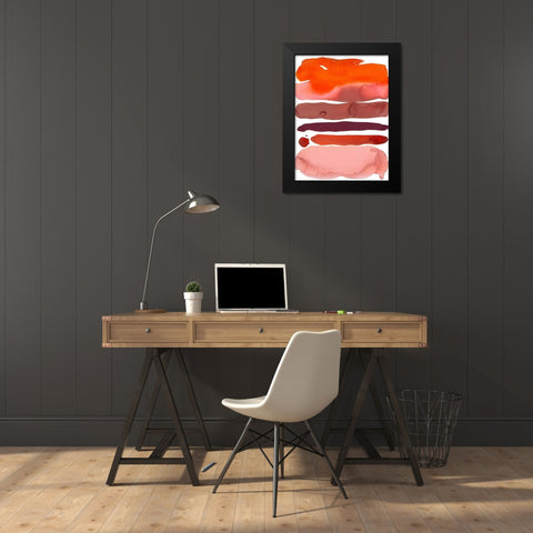 Tuscan Sunset II Black Modern Wood Framed Art Print by Delamater, Rob