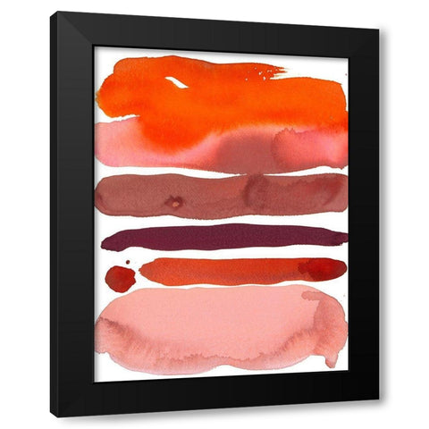 Tuscan Sunset II Black Modern Wood Framed Art Print with Double Matting by Delamater, Rob