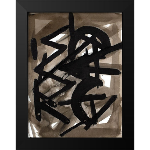 La Machina I Black Modern Wood Framed Art Print by Delamater, Rob
